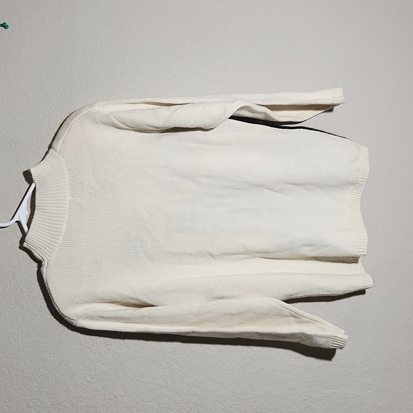 Lise J Sweater Womens Size M wool Angora Blend Abstract Print has spot - Picture 5 of 8